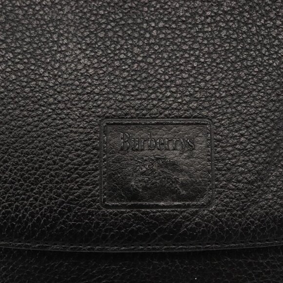 Burberrys Shoulder Bag Leather Brown Gold Auth - Picture 12 of 16